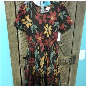 LuLaRoe Floral Amelia Dress Size XS!